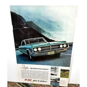 1964 Oldsmobile Starfire Print Ad vintage 60s